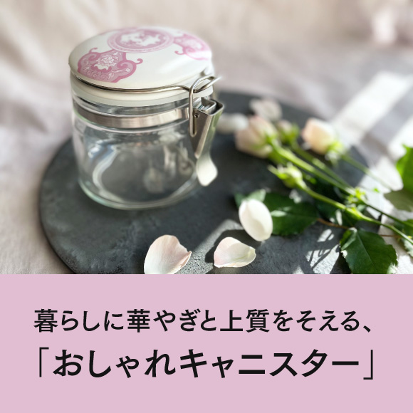 JAPAN SNOW 密閉保存瓶 キャニスター ブラック 古伊万里草花紋 化粧箱