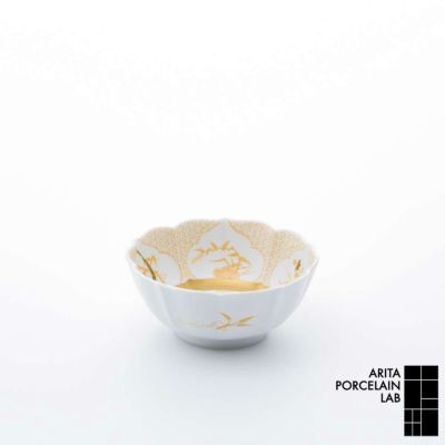 JAPAN AUTUMN 小鉢 三方ガラミ紋 ゴールド | ARITA PORCELAIN