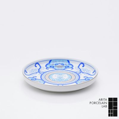 JAPAN EARTH 和皿 19cm 更紗 ゴールド | ARITA PORCELAIN LAB