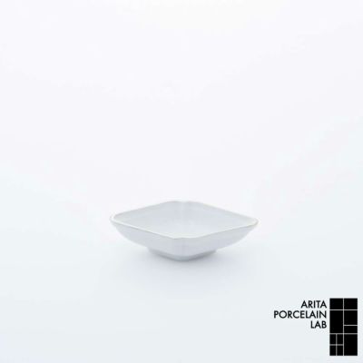 JAPAN SNOW 菊型楕円小鉢 プラチナ | ARITA PORCELAIN LAB