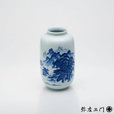 弥左ヱ門窯 7寸夏目花瓶 山水 | ARITA PORCELAIN LAB