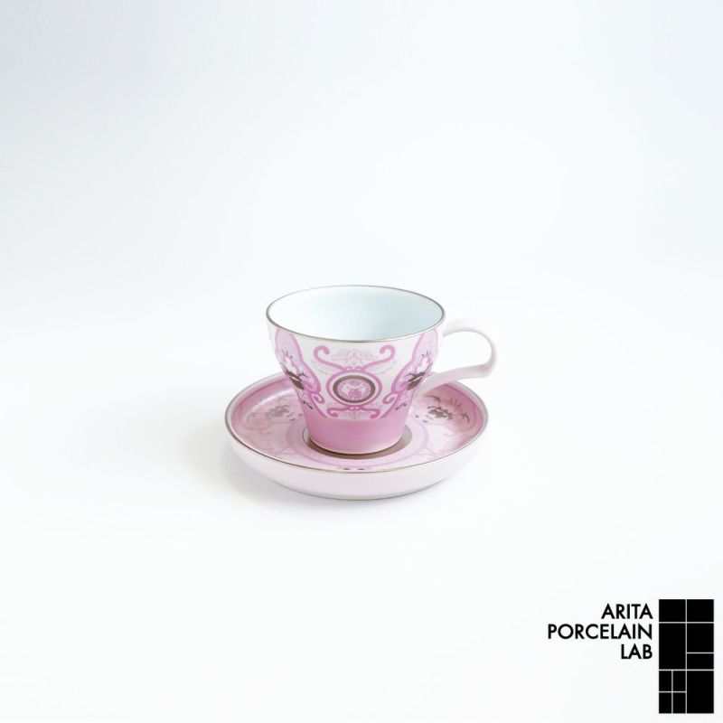 JAPAN CHERRY ティーカップ＆ソーサー 古伊万里草花紋 ARITA PORCELAIN LAB