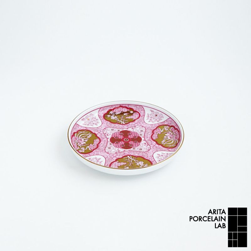 JAPAN AUTUMN 和皿 19cm 木甲桐紋 ワインレッド | ARITA PORCELAIN LAB